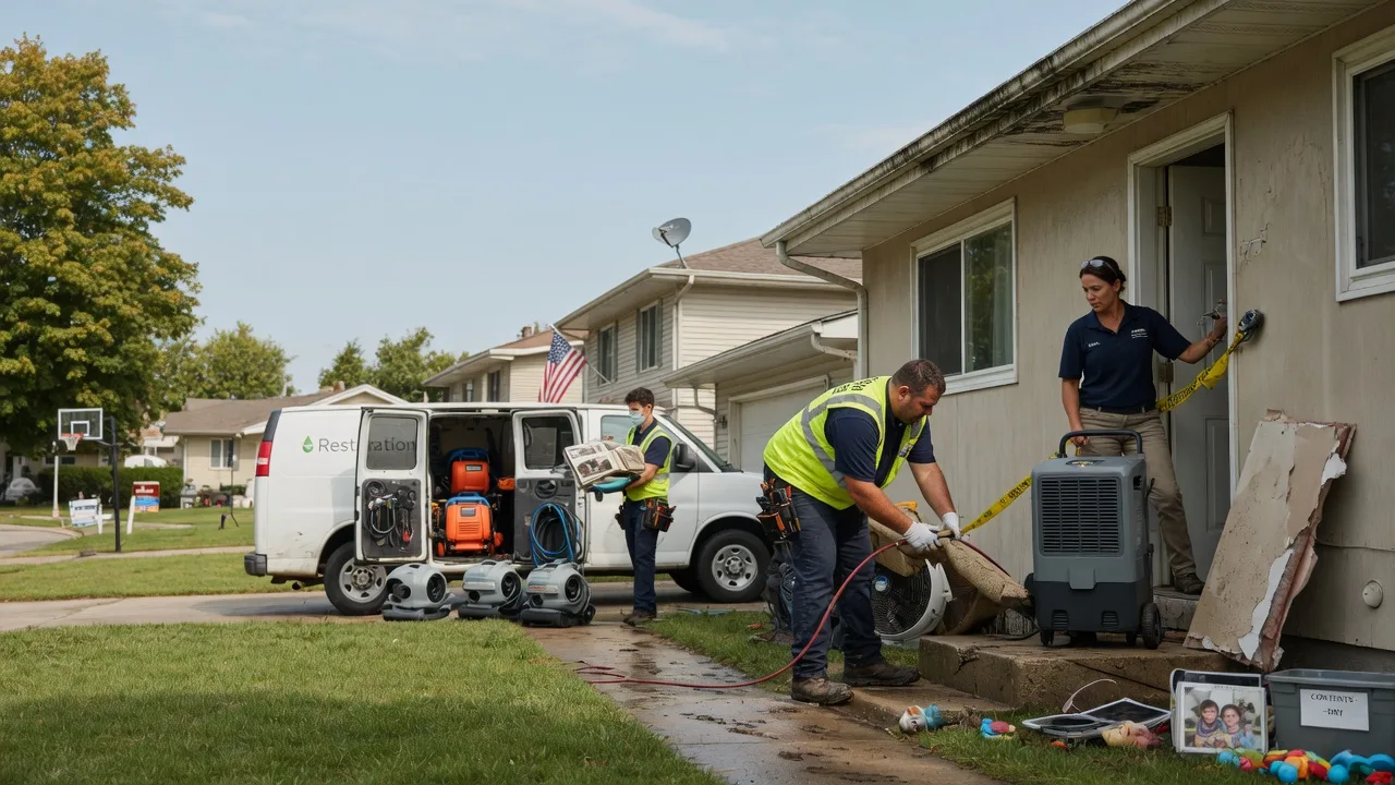 Water Damage Restoration in Cooksville, IL near me